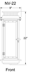 Nouveau 22 inch Drawings from Primo Lanterns